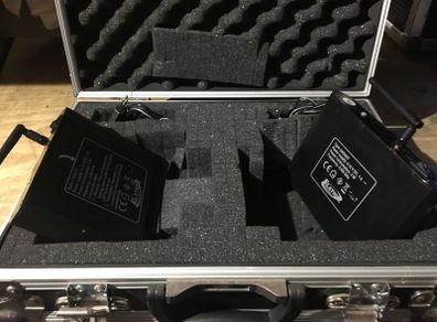 Elation Pro Lighting EwDmx Wireless Dmx Transmitter & Receiver set with Flight Case