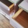 2 matching 3 drawer large solid wood bedside lockers newly restyled Image 4