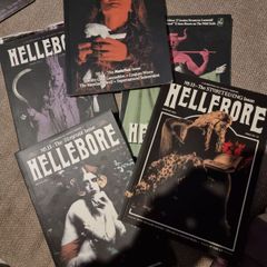 Hellebore occult and folklore zine issues 1, 2, 3, 12, 13