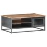 Coffee Table Grey 90x50x35 cm Solid Acacia Wood Image 9