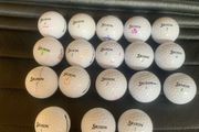 (18) Srixon soft feel golf balls