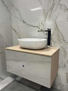 Cersanit Vanity Unit Lake Stone + Countertop Basin 80cm