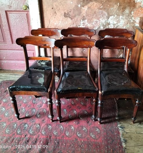 Set of 6 Victorian mahogany Dining Chairs