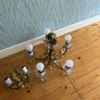 Vintage French Chandelier & Wall Sconces Image 7
