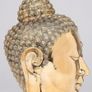 Buddha Head (25cm) - Polished Bronze Image 6