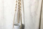 Macrame plant hanger with plant pot