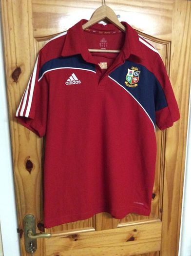 British And Irish Lions Rugby. Official Adidas Mens Polo Shirt. Collect In Dublin Or Receive Via Post.