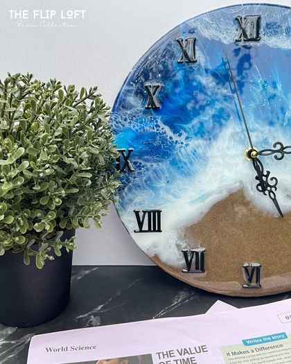 Ocean Resin Clock