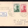 1953 Ireland Robert Emmett Commemorative Stamps First Day Registered Cover (FDC) with Baile Atha Cliath (Dublin) cancel Image 2