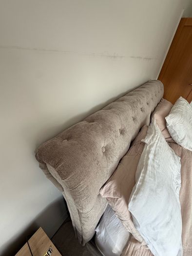 Super King Upholstered Button Tufted Bed Frame Harvey Norman
