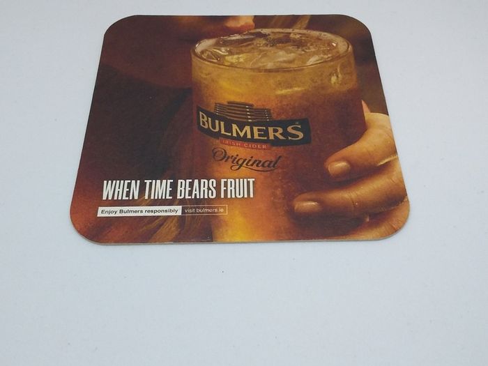 Bulmers Cider : Raise Your Glass - Beer Mat/Coaster