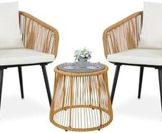 3 Piece Outdoor Patio Furniture Set