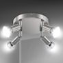 LED Ceiling Light Rotatable,4 Way Round Plate LED Ceiling Spot Lights, 110mm (Including 4x4W GU10 LED Light Bulbs, 450LM, Cool White) LED Ceiling Lamp for Kitchen, Living Room Image 2
