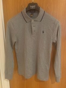 Long sleeve polo top