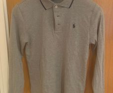 Long sleeve polo top