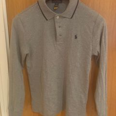 Long sleeve polo top