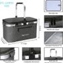 22L Cooler Bag,Insulated Picnic Basket,Isothermal Lunch Bag ,Collapsible Cooler Bag,Shopping Baskets for Camping/Outdoor Activities/Family Travel/BBQ/Shopping (FREE POSTAGE) Image 5