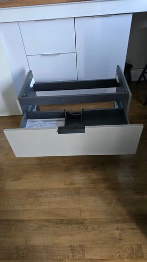 Wall hung bathroom cabinet no sink