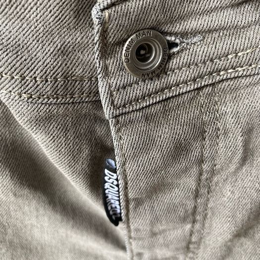 Dsquared2 Mens Grey Stretch Denim Jeans Made In Italy Size 48