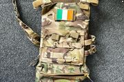 Kids airsoft plate carrier with bag at the bottom
