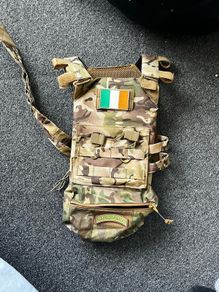 Kids airsoft plate carrier with bag at the bottom