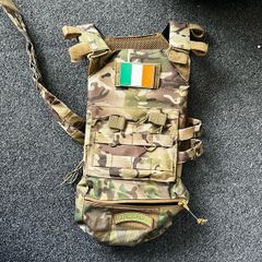 Kids airsoft plate carrier with bag at the bottom