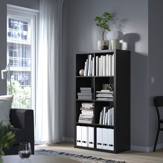 IKEA KALLAX Shelving Unit | 77 x 147cm | Black