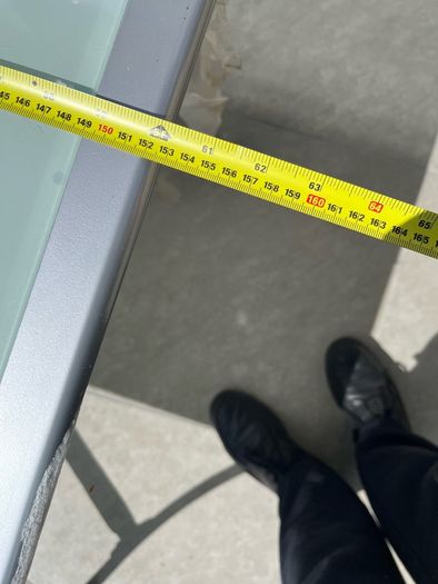 Glass garden table