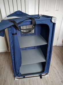 Large Camping Wardrobe Mountain Warehoise + storahe bag 59cm x 38cm x 104cm