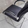 1970's Chrome Tube Leather Chair. Vintage 70's collectable design classic Image 7