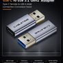 Cabletime Aluminum Alloy USB 3.1 Gen 2 (10 Gbps) Type-C (Female) to Type-A (Male) 60W Premium Adapter Convertor (Brand New/Warranty) Image 3