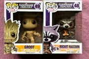 Marvel Funko Pop Pops Groot 49 Rocket Raccoon 48 Guardians of the Galaxy
