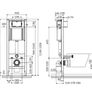 Cersanit Set Wall Hung Toilet + Bowl + Flush Button Image 3
