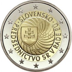 Slovakia 2 Euro Commemorative Coin 2016 - The EU Presidency. Uncirculated.