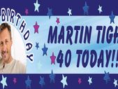 40th Birthday Party Banner Poster