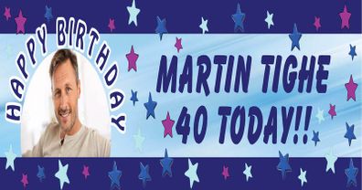 40th Birthday Party Banner Poster
