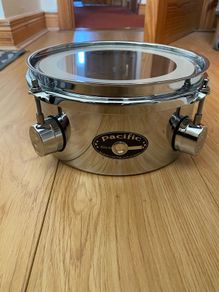Pacific Drums by DW Mini Timbale, Chrome Plated Steel, 4X8Pacific Drums by DW Mini Timbale, Chrome Plated Steel, 4X8