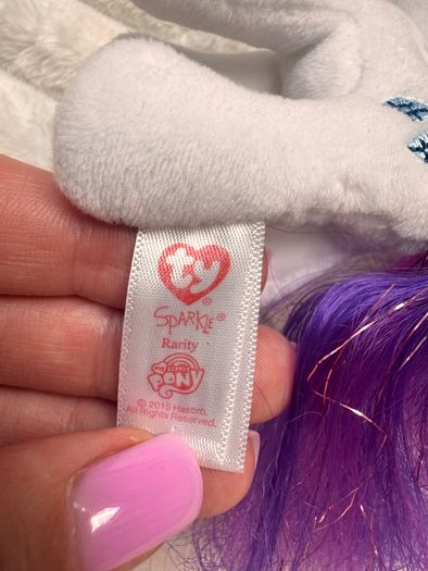 Rarity Ty Beanie Buddies Plush My Little Pony 2015 about 12.5 cm Used Please see photos