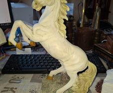 Large Rearing Stallion Horse Sculpture Postage Available or Collection