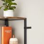 _5 Tier Corner Shelf Bookcase Storage Shelf Multifunctional Living Room Bedroom Office Industrial Design Vintage Brown/Black Image 4