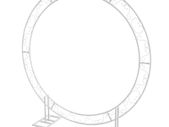 Large Iron Wedding Archway Props Backdrop Circle Balloon Arch for Ceremony Party Proposal Birthday Background Decoration 8.2ft