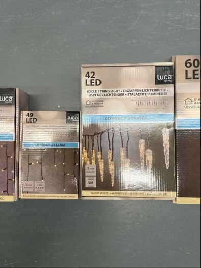 Job Lot of Outdoor Christmas Lights - Warm White