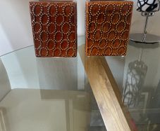 Two Heavily Glazed  Plant Pots