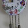 Vintage 1950s Retro Miniature German Wintermantle Ceramic Dial Wall Clock ca. 1950 (in working order) Image 3