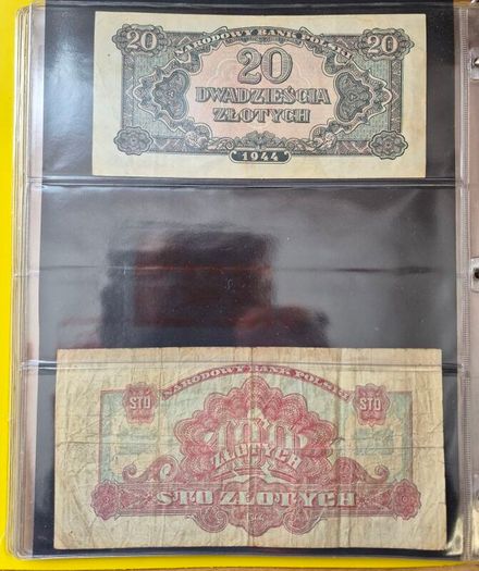 Old Polish banknotes from 1919 to 1994