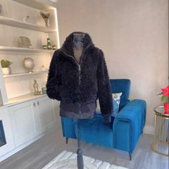 Ladies Black Bomber Jacket from Zara Size Small UK 8 / EU 36