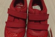 New Pink glitter  Clarkes runners size 1 F