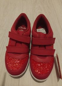 New Pink glitter  Clarkes runners size 1 F
