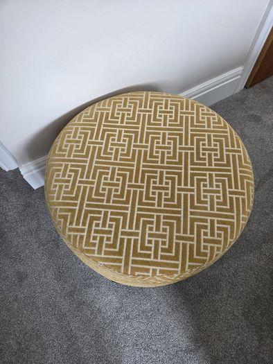 Footstool and Cushions