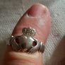silver claddagh ring Image 3